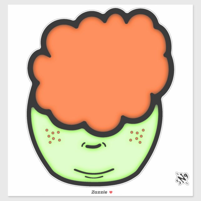 Freckled ginger kid (funny cartoon like sketch) v1 (Sheet)