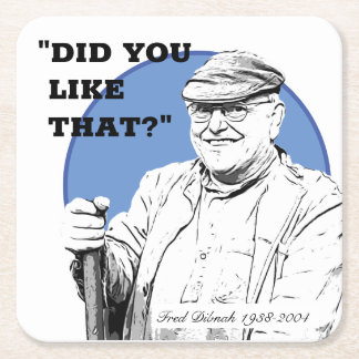 Fred Dibnah Beer Mats/Coasters Square Paper Coaster