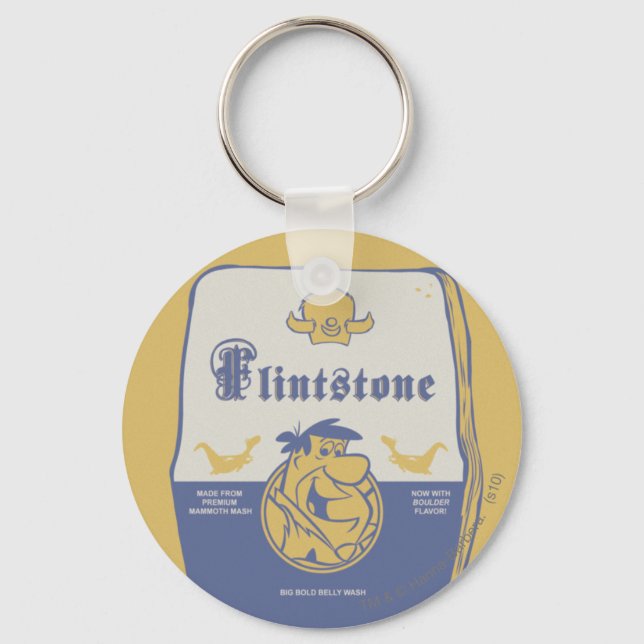 Fred Flintston Big Bold Belly Wash Key Ring (Front)