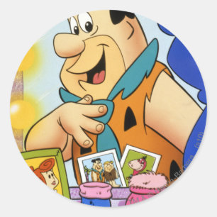 Fred Flintstone Look In Mirror Classic Round Sticker