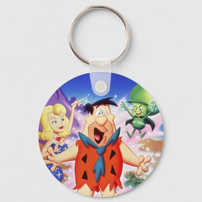 Fred Flintstone Under A Spell Key Ring (Front)