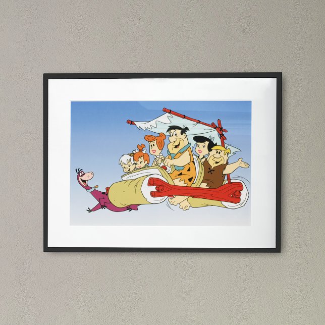 Fred Flintstone Wilma Barney and Betty PEBBLES™ Poster (Creator Uploaded)