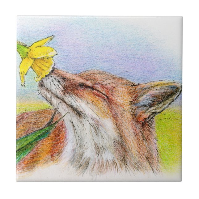 Fred Fox Ceramic Tile (Front)