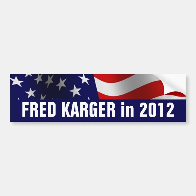 Fred Karger in 2012 Bumper Sticker (Front)