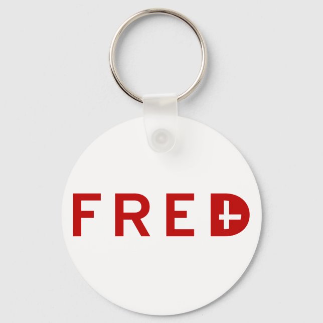 Fred Key Ring (Front)
