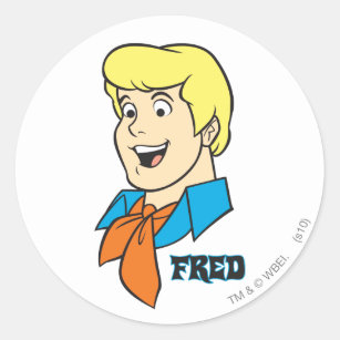 Fred Name Graphic Classic Round Sticker
