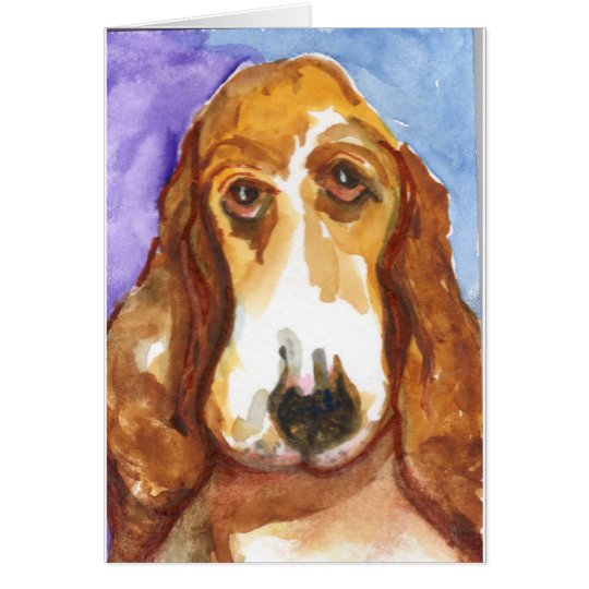 Fred Professional Basset Hound Card