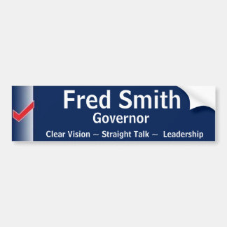 Fred Smith for Governor Bumper Sticker