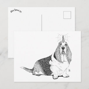 Fred the Bassetcorn Postcard