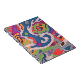"Fred the Cosmic Worm" Abstract Art Notebook