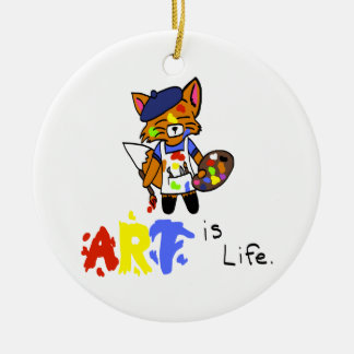 Fred the Fox- Artist Ceramic Tree Decoration