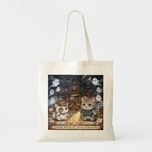 Freda and Junior Paris Night Tote Bag Kawaii Cat