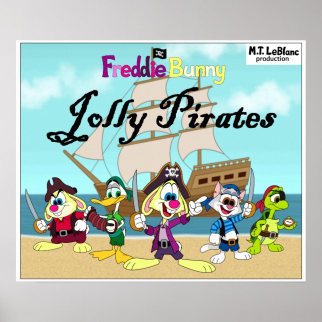 Freddie Bunny Jolly Pirates poster (Front)
