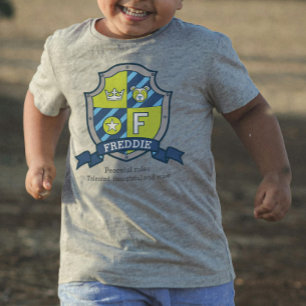 Freddie letter F boys name meaning coat of arms Baby T-Shirt