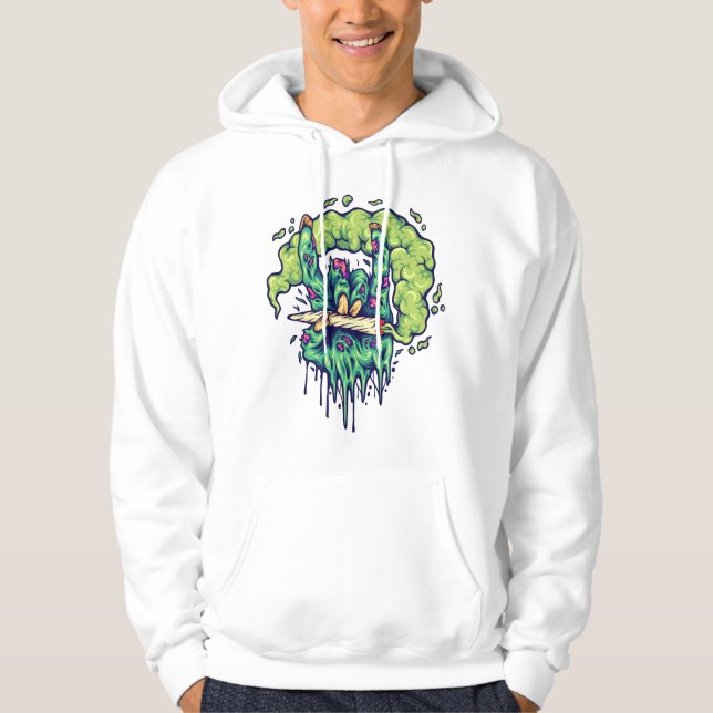 Freddy Krueger Creepy Zombie and spooky Hoodie (Front)