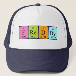 Freddy periodic table name hat