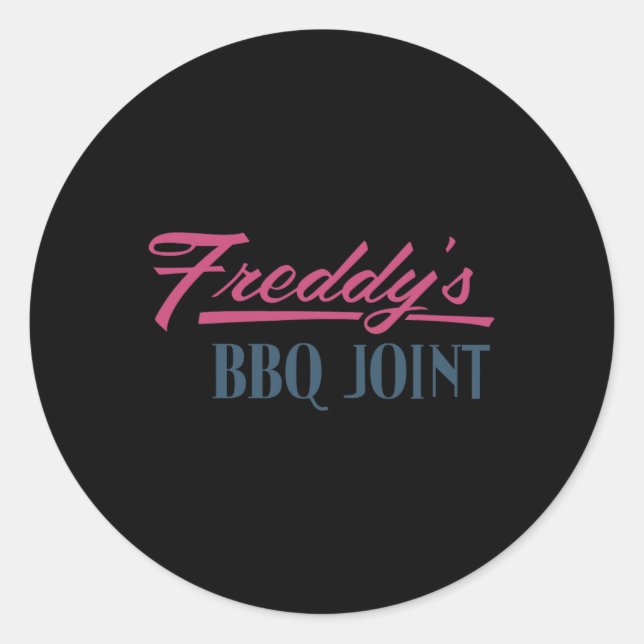Freddy’s Bbq Joint  Classic Round Sticker (Front)