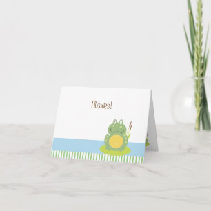 Freddy the Frog Folded Thank you Note Card