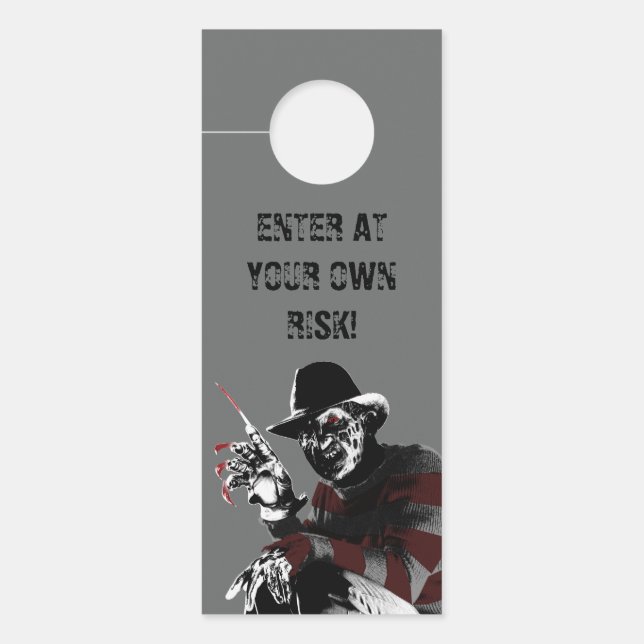 Freddy vs. Jason | Freddy Seeing Red Door Hanger (Front)