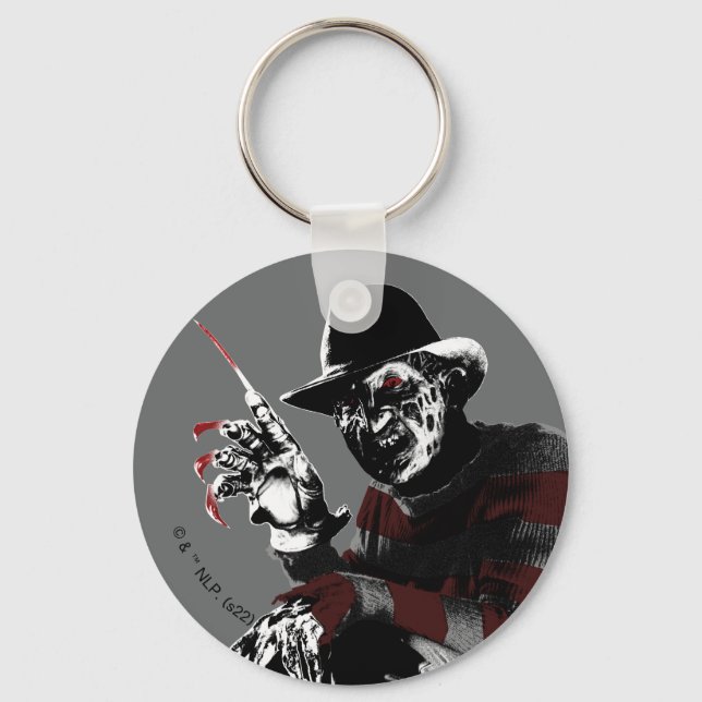 Freddy vs. Jason | Freddy Seeing Red Key Ring (Front)