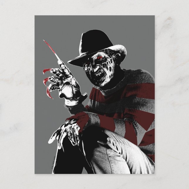 Freddy vs. Jason | Freddy Seeing Red Postcard (Front)