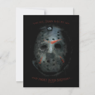 Freddy vs. Jason   Jason Mask Quote Card