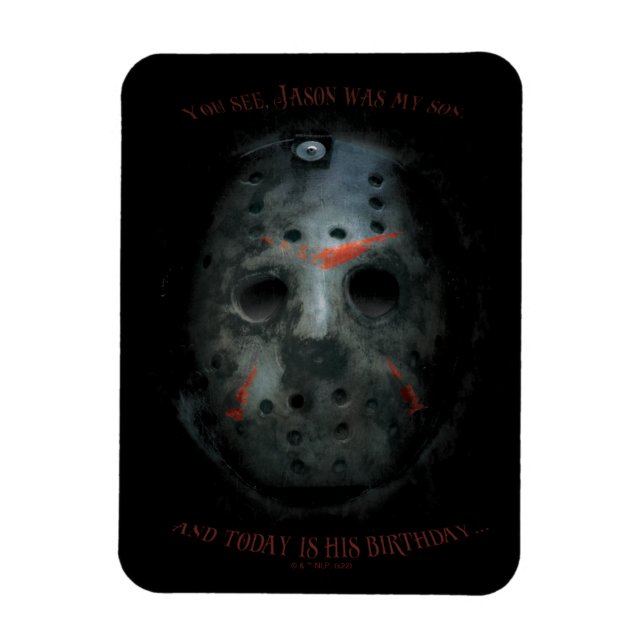 Freddy vs. Jason | Jason Mask Quote Magnet (Vertical)