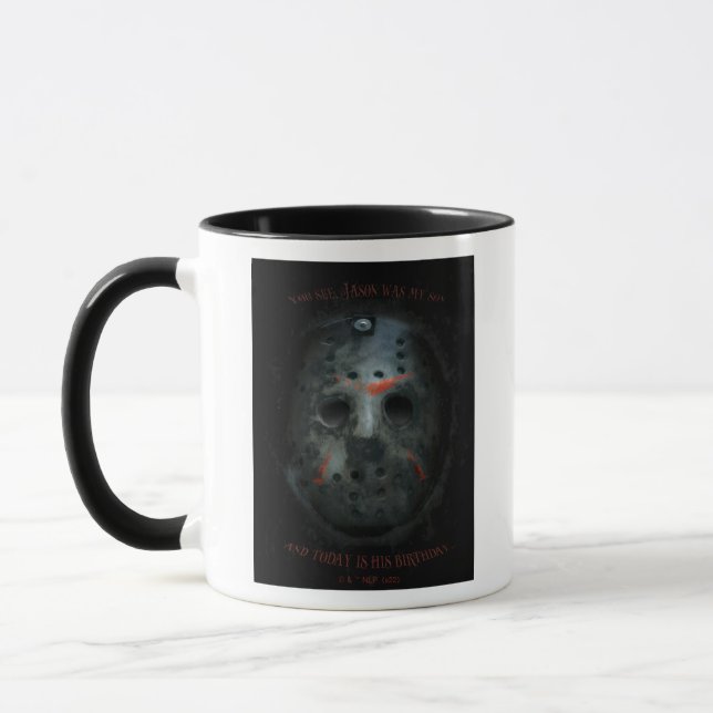 Freddy vs. Jason | Jason Mask Quote Mug (Left)