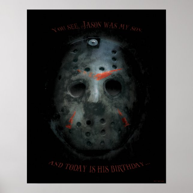 Freddy vs. Jason | Jason Mask Quote Poster (Front)
