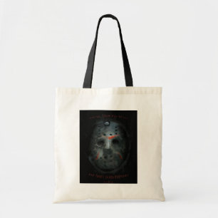 Freddy vs. Jason   Jason Mask Quote Tote Bag