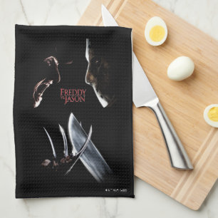 Freddy vs. Jason   Theatrical Poster Tea Towel