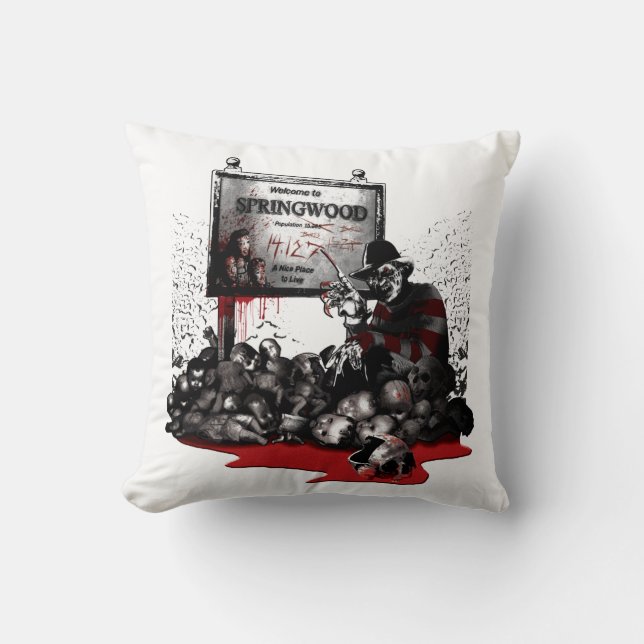 Freddy vs. Jason | Welcome to Springwood Cushion (Front)