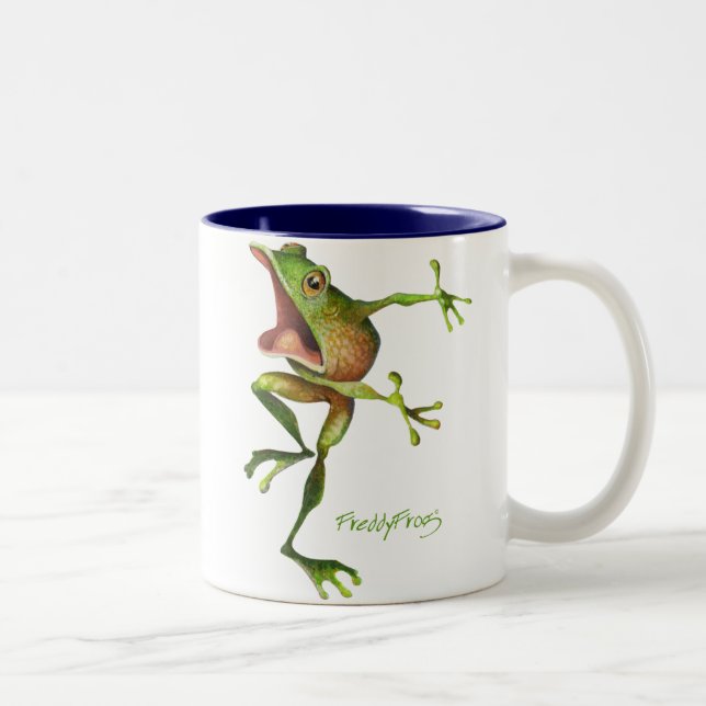 FreddyFrog, FreddyFrog Two-Tone Coffee Mug (Right)