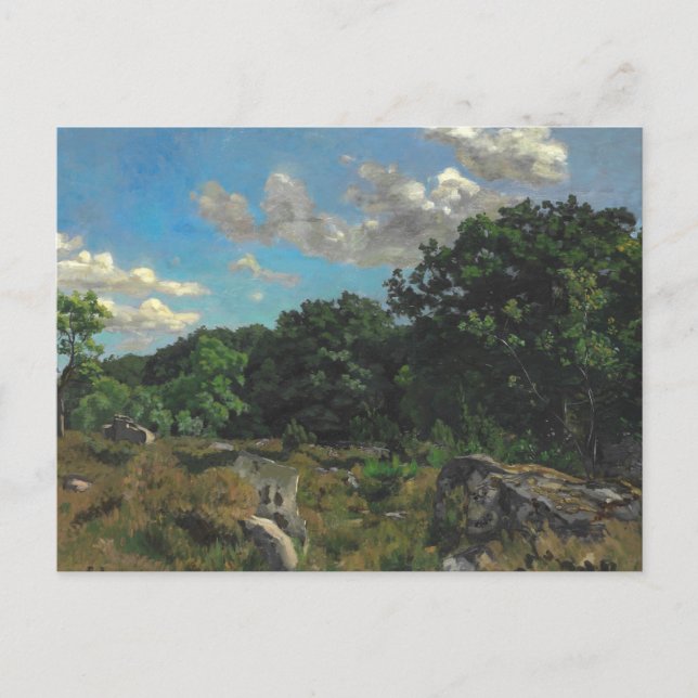 Frederic Bazille - Landscape at Chailly Postcard (Front)