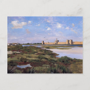 Frederic Bazille- Landscape of Aigues-Mortes Postcard