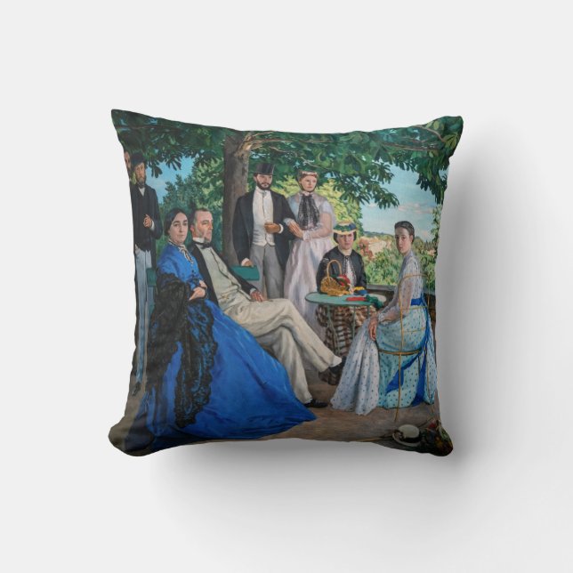 Frederic Bazille - The Family Reunion Cushion (Front)