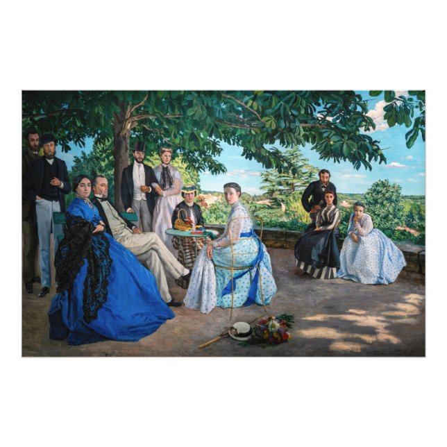Frederic Bazille - The Family Reunion Photo Print (Front)