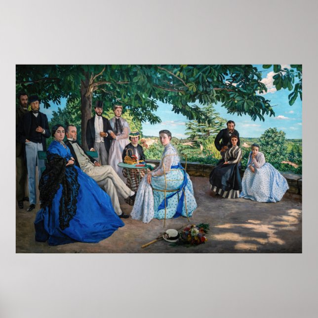 Frederic Bazille - The Family Reunion Poster (Front)