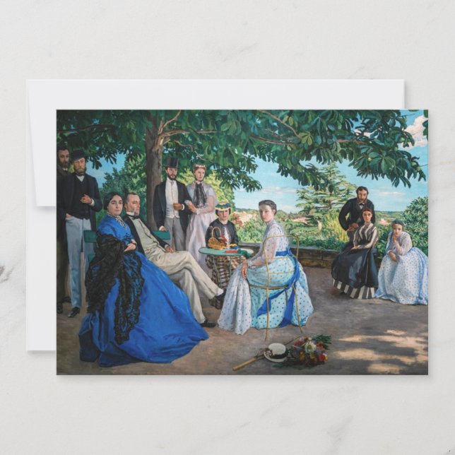 Frederic Bazille - The Family Reunion Thank You Card (Front)