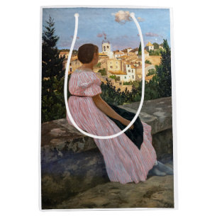 Frederic Bazille - The Pink Dress Medium Gift Bag