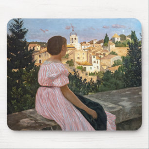 Frederic Bazille - The Pink Dress Mouse Pad