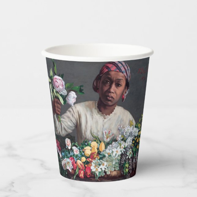 Frederic Bazille - Young Woman with Peonies Paper Cups (Front)
