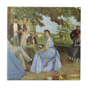 Frédéric Bazille's Family Reunion Ceramic Tile