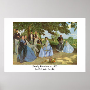 Frédéric Bazille's Family Reunion Poster