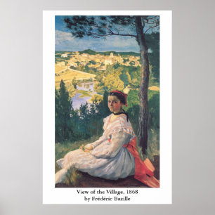 Frédéric Bazille's View of the Village Poster