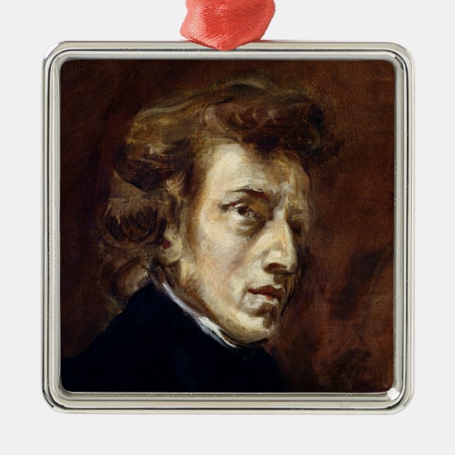 Frederic Chopin  1838 Metal Tree Decoration (Front)