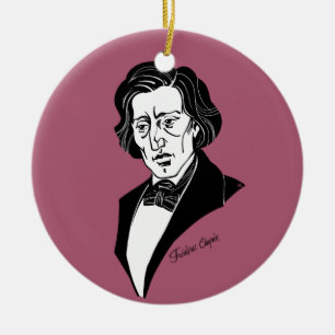 Frederic Chopin Ceramic Ornament