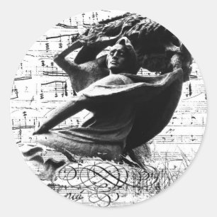 Frederic Chopin Classic Round Sticker