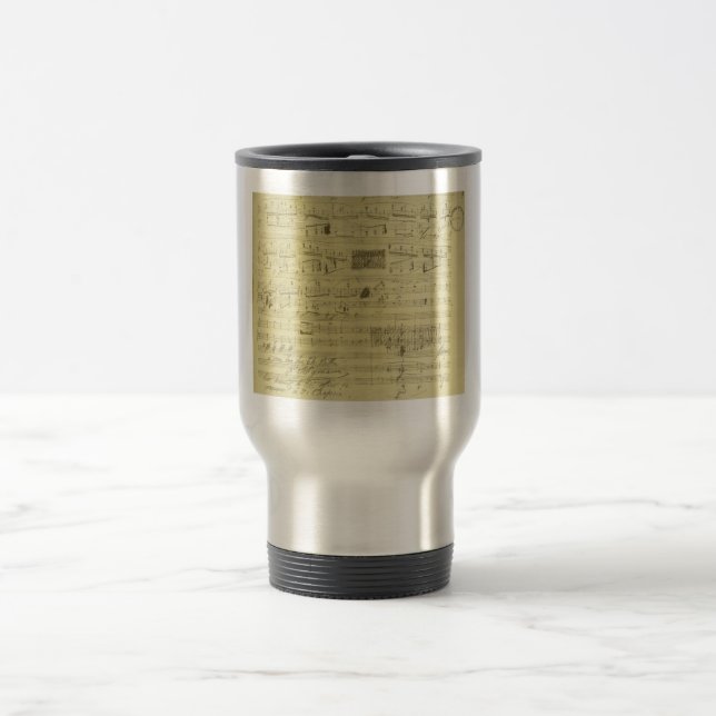 Frederic Chopin manuscript mug (Center)
