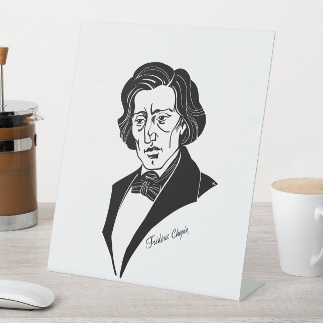 Frederic Chopin Pedestal Sign (In SItu)